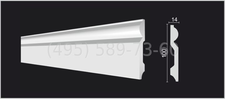 DD137 Плинтус широкий